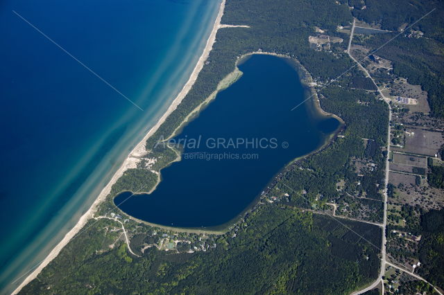 Lower Herring Lake in Benzie County, Michigan